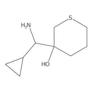 3-[Amino(cyclopropyl)methyl]thian-3-ol Structure