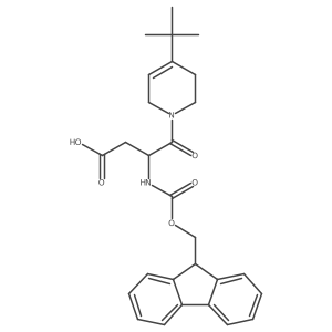 4-(4-tert-butyl-1,2,3,6-tetrahydropyridin-1-yl)-3-({[(9H-fluoren-9-yl)methoxy]carbonyl}amino)-4-oxobutanoic acid Structure