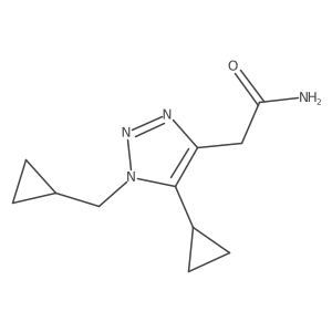 2-[5-cyclopropyl-1-(cyclopropylmethyl)-1H-1,2,3-triazol-4-yl]acetamide Structure