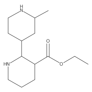 Ethyl 2-(2-methylpiperidin-4-yl)piperidine-3-carboxylate结构式