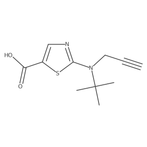 2-[Tert-butyl(prop-2-yn-1-yl)amino]-1,3-thiazole-5-carboxylic acid Structure