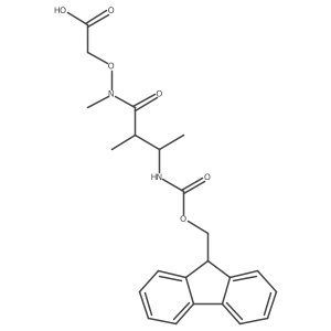 2-{[3-({[(9H-fluoren-9-yl)methoxy]carbonyl}amino)-N,2-dimethylbutanamido]oxy}acetic acid结构式
