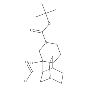3-{1-[(Tert-butoxy)carbonyl]-3-hydroxypiperidin-3-yl}-1-azabicyclo[2.2.2]octane-3-carboxylic acid Structure
