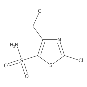 2-Chloro-4-(chloromethyl)-1,3-thiazole-5-sulfonamide结构式
