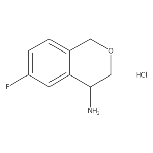 (R)-6-Fluoroisochroman-4-amine hydrochloride结构式