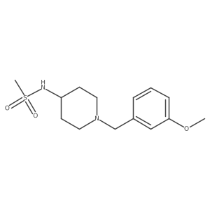 N-{1-[(3-methoxyphenyl)methyl]piperidin-4-yl}methanesulfonamide结构式