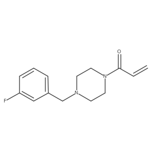 1-[4-[(3-Fluorophenyl)methyl]piperazin-1-yl]prop-2-en-1-one Structure