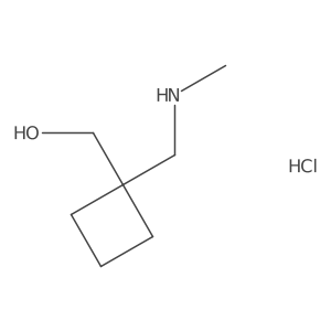 {1-[(Methylamino)methyl]cyclobutyl}methanol hydrochloride Structure