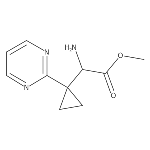 Methyl 2-amino-2-[1-(pyrimidin-2-yl)cyclopropyl]acetate Structure