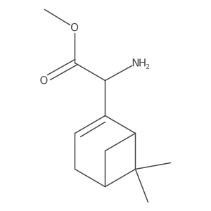 Methyl 2-amino-2-{6,6-dimethylbicyclo[3.1.1]hept-2-en-2-yl}acetate结构式