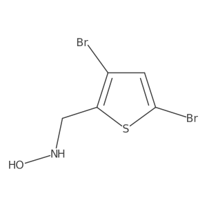 N-[(3,5-dibromothiophen-2-yl)methyl]hydroxylamine Structure