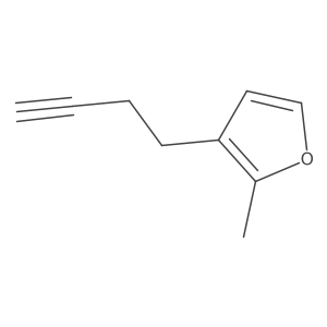 3-(But-3-yn-1-yl)-2-methylfuran结构式