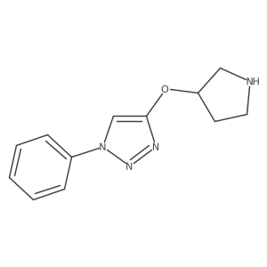 1-phenyl-4-(pyrrolidin-3-yloxy)-1H-1,2,3-triazole Structure