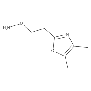 O-[2-(dimethyl-1,3-oxazol-2-yl)ethyl]hydroxylamine结构式