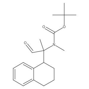 tert-butyl N-methyl-N-[1-oxo-2-(1,2,3,4-tetrahydronaphthalen-1-yl)propan-2-yl]carbamate Structure