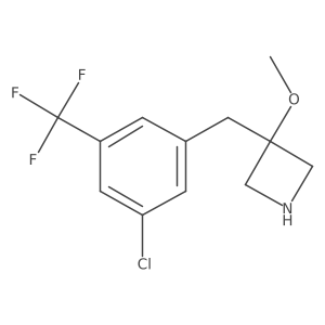 3-{[3-Chloro-5-(trifluoromethyl)phenyl]methyl}-3-methoxyazetidine结构式