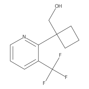 {1-[3-(Trifluoromethyl)pyridin-2-yl]cyclobutyl}methanol结构式