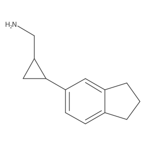 [2-(2,3-dihydro-1H-inden-5-yl)cyclopropyl]methanamine Structure