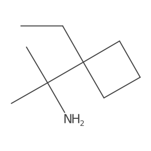 2-(1-Ethylcyclobutyl)propan-2-amine结构式