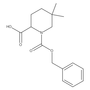 1-[(Benzyloxy)carbonyl]-5,5-dimethylpiperidine-2-carboxylic acid Structure