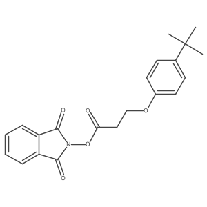 1,3-dioxo-2,3-dihydro-1H-isoindol-2-yl 3-(4-tert-butylphenoxy)propanoate Structure