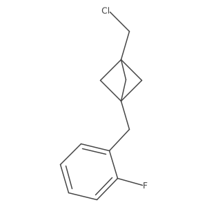 1-(Chloromethyl)-3-[(2-fluorophenyl)methyl]bicyclo[1.1.1]pentane Structure
