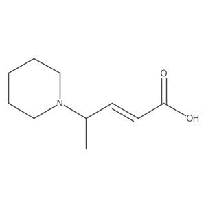 4-(Piperidin-1-yl)pent-2-enoic acid结构式