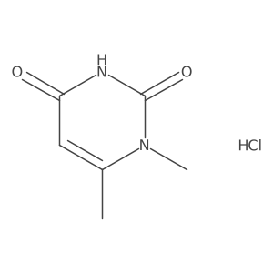 1,6-Dimethylpyrimidine-2,4-dione;hydrochloride Structure