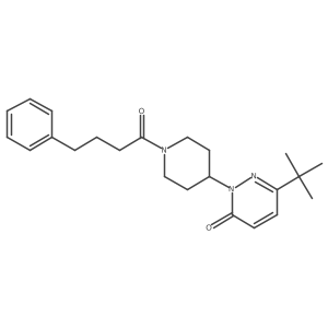 6-Tert-butyl-2-[1-(4-phenylbutanoyl)piperidin-4-yl]-2,3-dihydropyridazin-3-one Structure