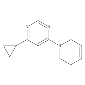 4-Cyclopropyl-6-(1,2,3,6-tetrahydropyridin-1-yl)pyrimidine Structure