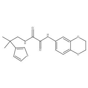 N'-(2,3-dihydro-1,4-benzodioxin-6-yl)-N-[2-methyl-2-(thiophen-3-yl)propyl]ethanediamide Structure
