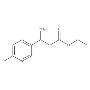 Ethyl 3-amino-3-(6-fluoropyridin-3-yl)propanoate Structure