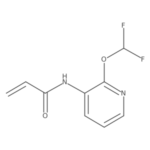 N-[2-(Difluoromethoxy)pyridin-3-yl]prop-2-enamide结构式