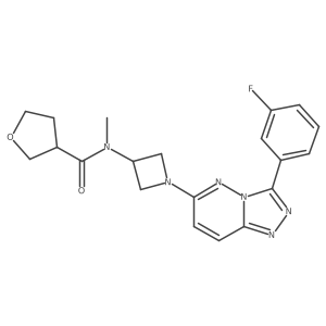N-{1-[3-(3-fluorophenyl)-[1,2,4]triazolo[4,3-b]pyridazin-6-yl]azetidin-3-yl}-N-methyloxolane-3-carboxamide Structure