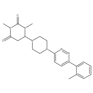 1,3-Dimethyl-6-[4-[6-(2-methylphenyl)pyridazin-3-yl]piperazin-1-yl]-1,3-diazinane-2,4-dione Structure