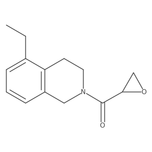 5-Ethyl-2-(oxirane-2-carbonyl)-1,2,3,4-tetrahydroisoquinoline结构式