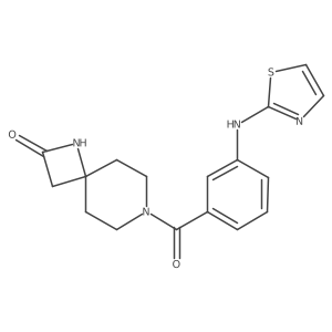 7-{3-[(1,3-Thiazol-2-yl)amino]benzoyl}-1,7-diazaspiro[3.5]nonan-2-one结构式