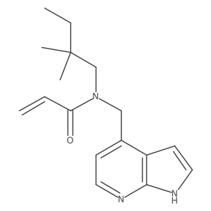 N-(2,2-Dimethylbutyl)-N-(1H-pyrrolo[2,3-b]pyridin-4-ylmethyl)prop-2-enamide结构式