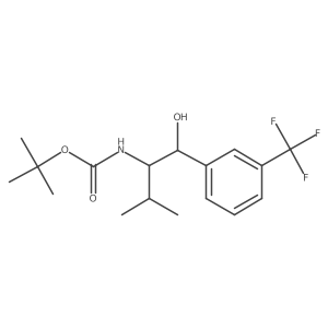 tert-butyl N-{1-hydroxy-3-methyl-1-[3-(trifluoromethyl)phenyl]butan-2-yl}carbamate Structure