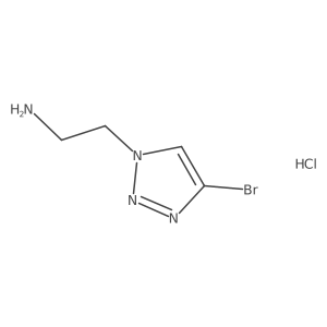 2-(4-Bromotriazol-1-yl)ethanamine;hydrochloride结构式