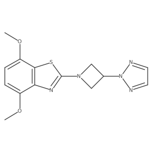 4,7-dimethoxy-2-[3-(2H-1,2,3-triazol-2-yl)azetidin-1-yl]-1,3-benzothiazole Structure
