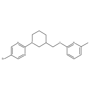 5-Bromo-2-(3-{[(6-methylpyridin-2-yl)oxy]methyl}piperidin-1-yl)pyrimidine结构式