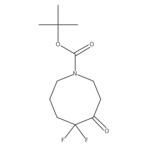 Tert-butyl 5,5-difluoro-4-oxoazocane-1-carboxylate结构式