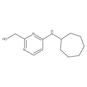 [4-(Cycloheptylamino)pyrimidin-2-yl]methanol Structure