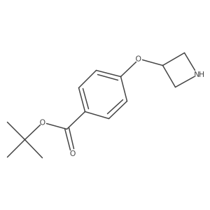 Tert-butyl 4-(azetidin-3-yloxy)benzoate Structure
