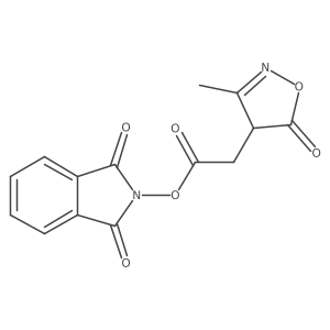 1,3-dioxo-2,3-dihydro-1H-isoindol-2-yl 2-(3-methyl-5-oxo-4,5-dihydro-1,2-oxazol-4-yl)acetate Structure