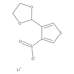 Lithio 4-(1,3-dioxolan-2-yl)thiophene-3-sulfinate Structure