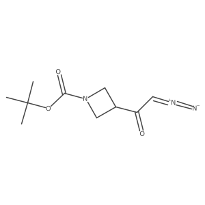 Tert-butyl 3-(2-diazoacetyl)azetidine-1-carboxylate结构式