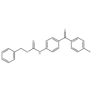 benzyl N-[4-(4-iodobenzoyl)phenyl]carbamate结构式
