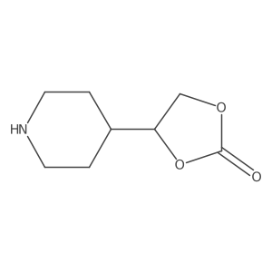 4-(Piperidin-4-yl)-1,3-dioxolan-2-one结构式